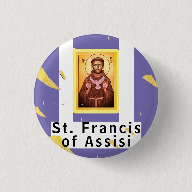 Saint Francis von Assisi Button (Vorderseite)