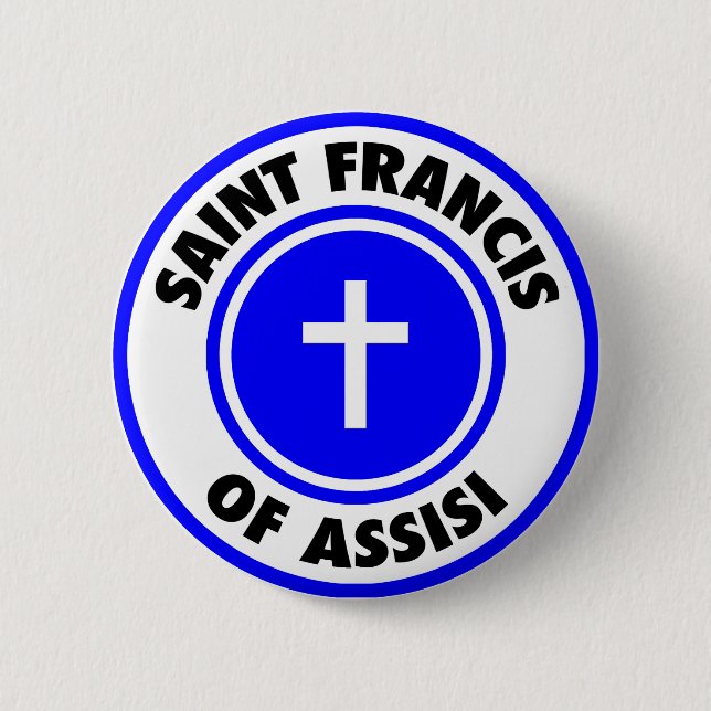 Saint Francis von Assisi Button (Vorderseite)