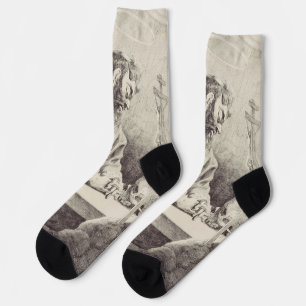 Saint Francis von Assisi Gründer des Franziskaners Socken