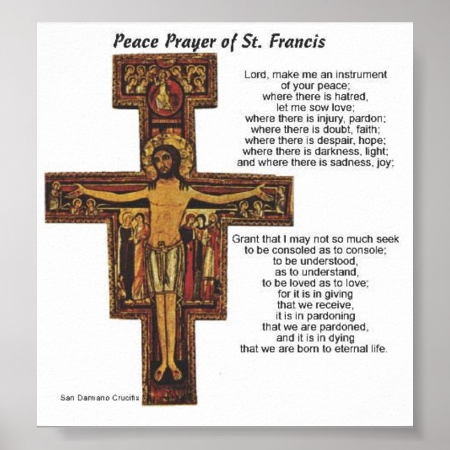 Saint Francis von Assisi Poster (Vorne)