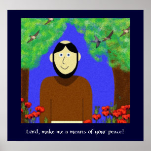 Saint Francis von Assisi Poster