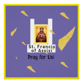 Saint Francis von Assisi Poster