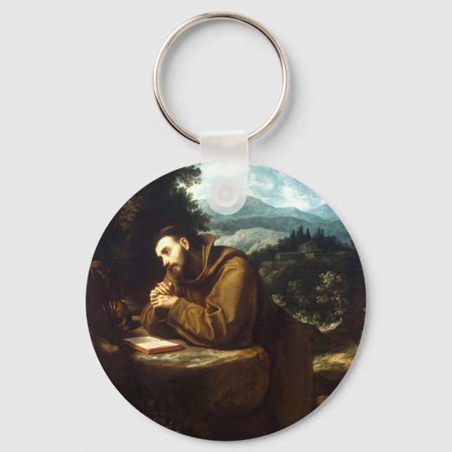 Saint Francis von Assisi Schlüsselanhänger (Vorderseite)