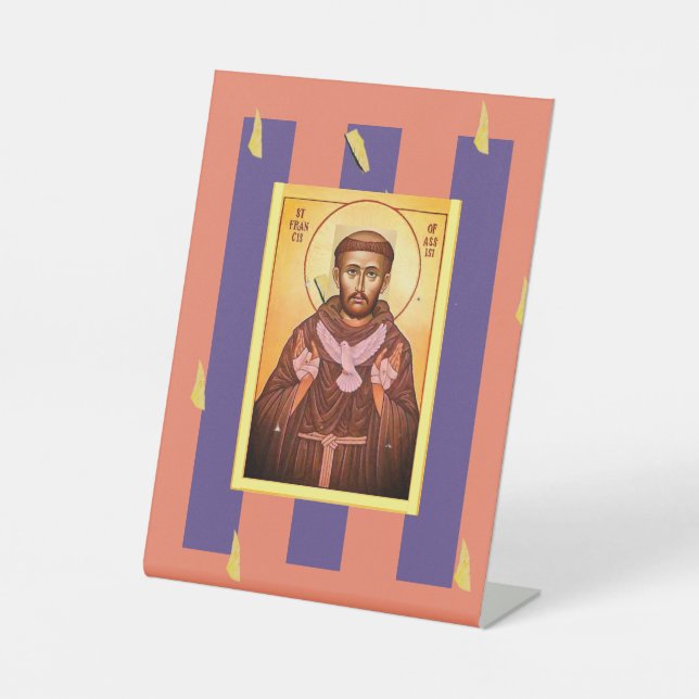 Saint Francis von Assisi Sockelschild (Vorderseite)