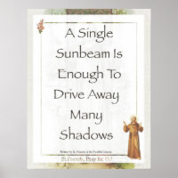 Saint Francis von Assisi Sunbeam PRAYER