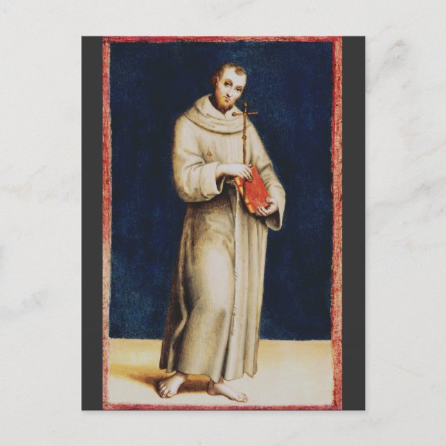 Saint Francis von Assisi von Raphael Postkarte (Vorderseite)