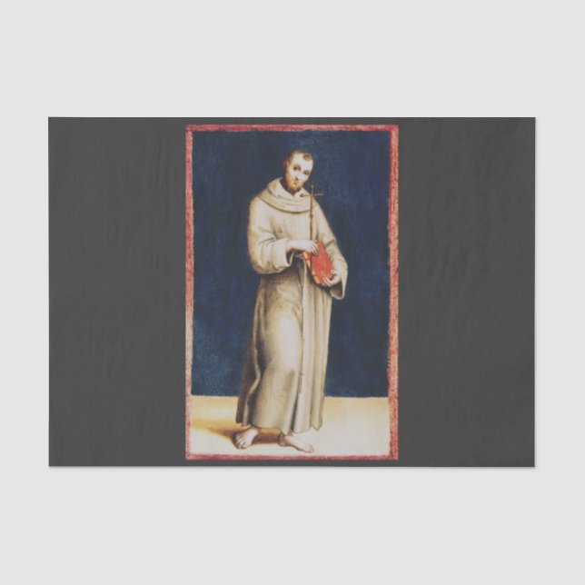 Saint Francis von Assisi von Raphael Seidenpapier (Vorderseite)