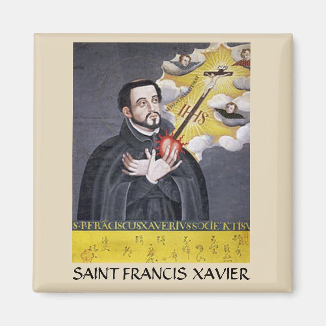 Saint Francis Xavier Portrait Magnet (Vorne)