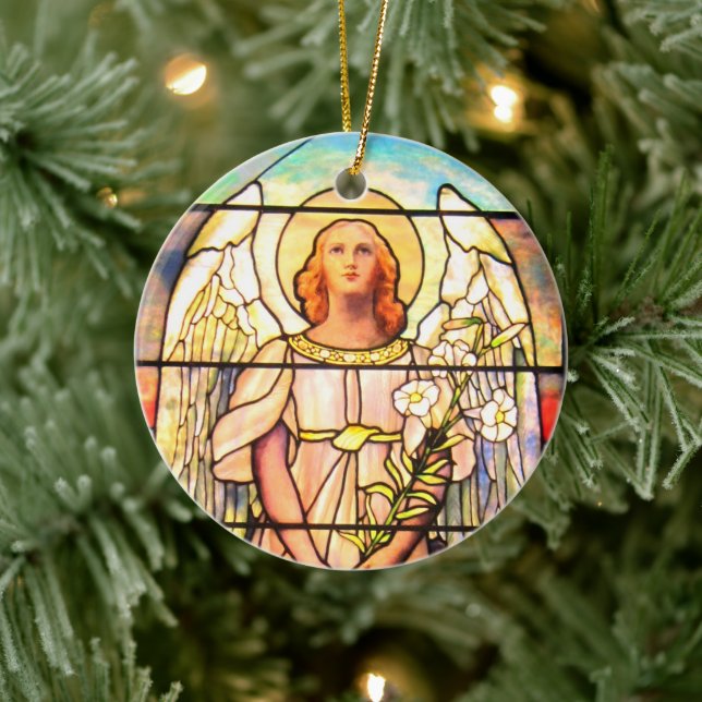 Saint Gabriel Keramik Ornament (Baum)