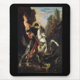 Saint George & Dragon Gustave Moreau Fine Art Mousepad