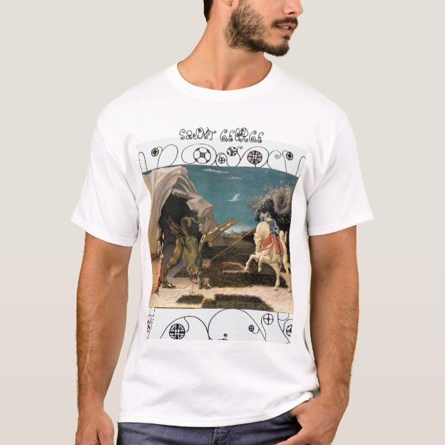 Saint George, Dragon und Prinzessin T-Shirt (Vorderseite)