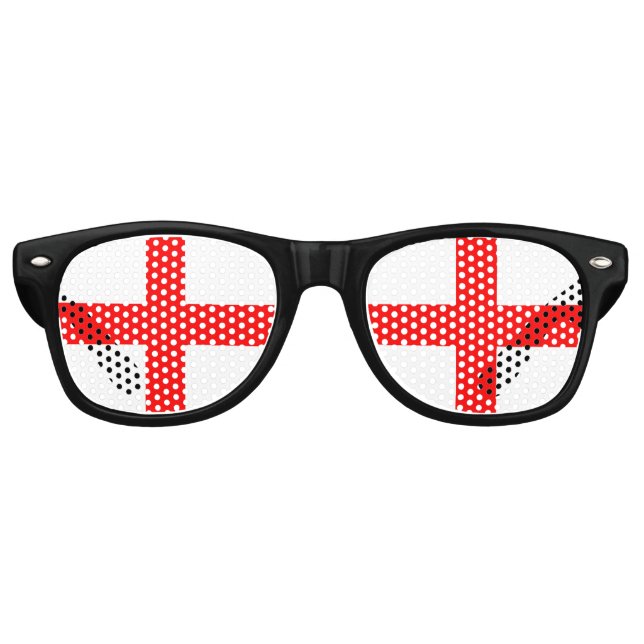 Saint-George-Flagge in England Partybrille (Vorderseite)