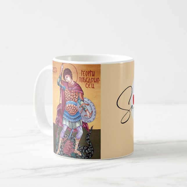 Saint George, katholische Tasse (Vorderseite Links)