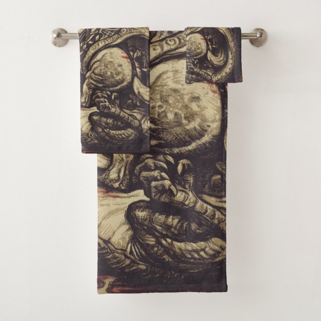 Saint George Killing der Drache Badhandtuch Set (Insitu)