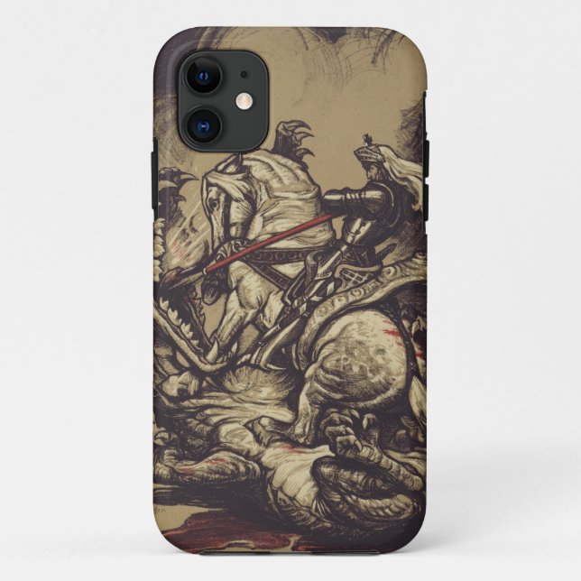 Saint George Killing der Drache Case-Mate iPhone Hülle (Rückseite)