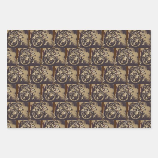 Saint George Killing der Drache Geschenkpapier Set (Vorderseite)