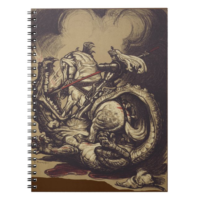 Saint George Killing der Drache Notizblock (Vorderseite)