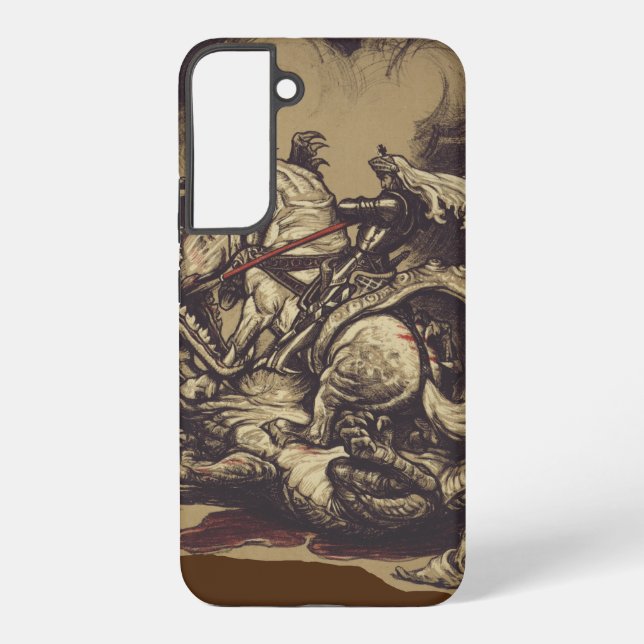 Saint George Killing der Drache Samsung Galaxy Hülle (Rückseite)