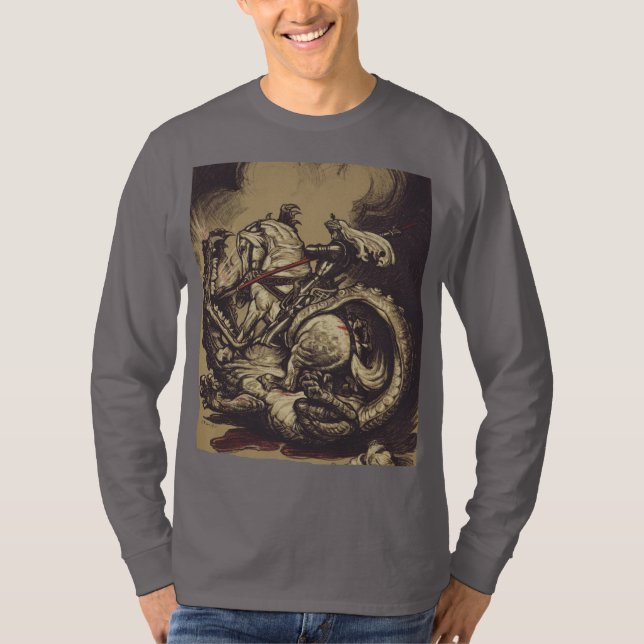 Saint George Killing der Drache T-Shirt (Vorderseite)