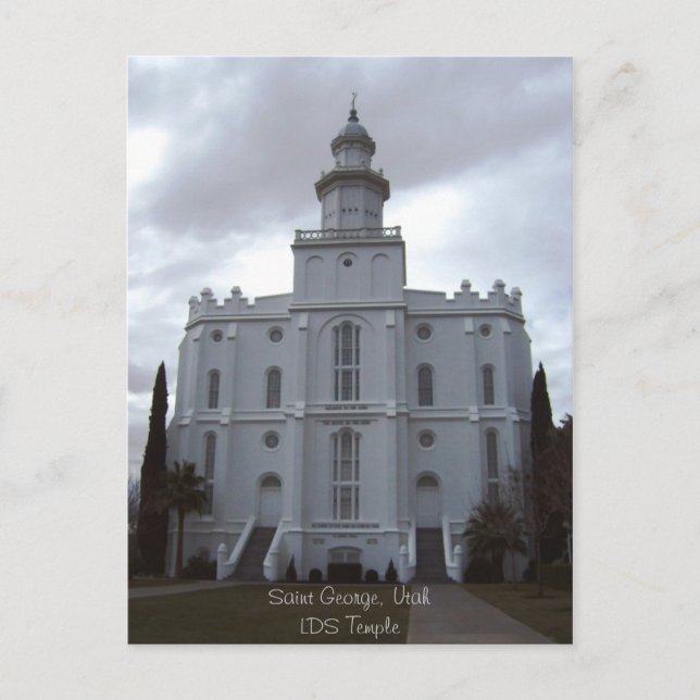 Saint George LDS Temple Postkarte (Vorderseite)