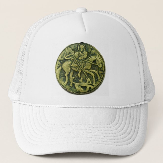 SAINT GEORGE MIT DRAGON TRUCKERKAPPE (Vorderseite)