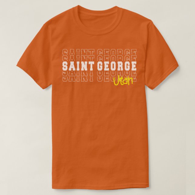 Saint George Stadt Utah Saint George UT T-Shirt (Design vorne)