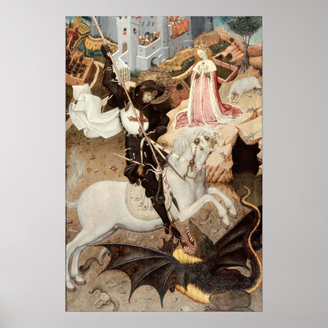 Saint George tötet den Drachen (1435) Poster (Vorne)