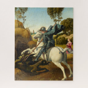 Saint George und der Drache, 1506 von Raphael Puzzle