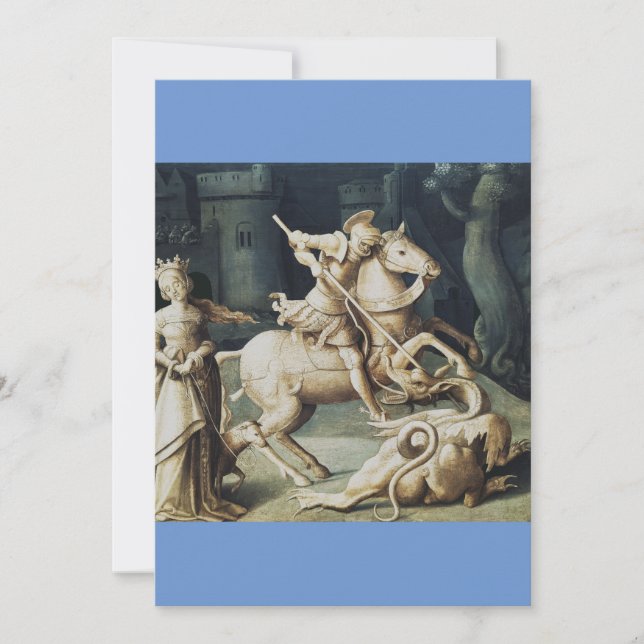 Saint George und der Drache Einladung (Vorderseite)