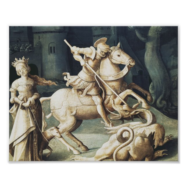 Saint George und der Drache Fotodruck (Vorne)