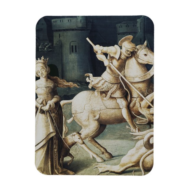Saint George und der Drache Magnet (Vertikal)