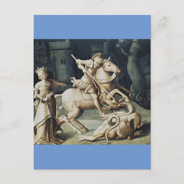 Saint George und der Drache Postkarte (Vorderseite)