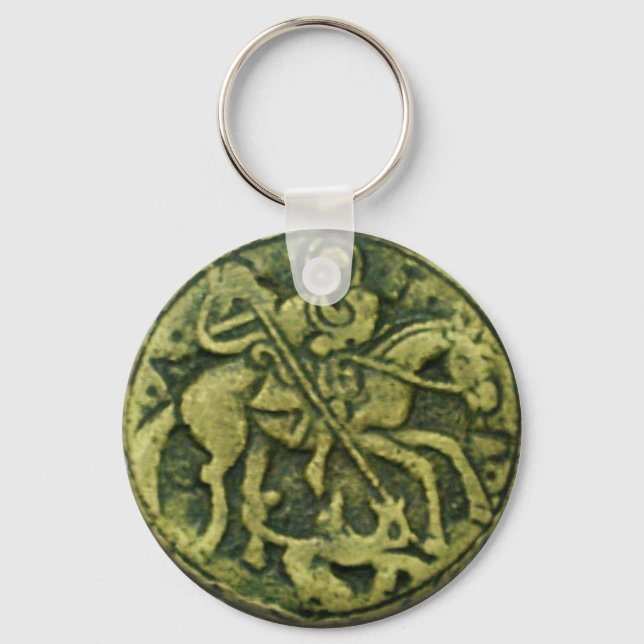 SAINT GEORGE UND DRAGON MEDALLION SCHLÜSSELANHÄNGER (Vorderseite)