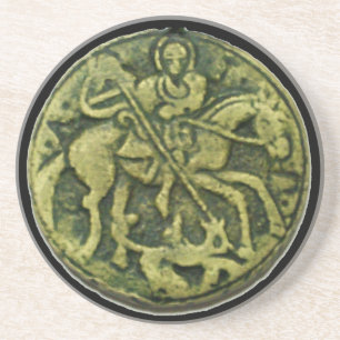 SAINT GEORGE UND DRAGON MEDALLION UNTERSETZER
