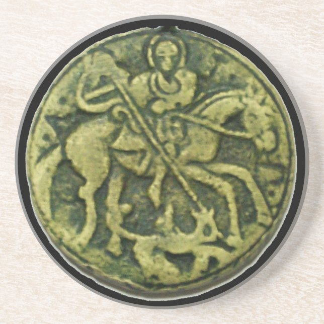 SAINT GEORGE UND DRAGON MEDALLION UNTERSETZER (Vorne)