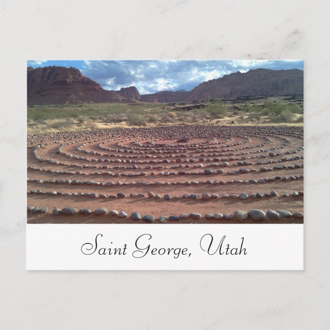 Saint George, Utah Postkarte (Vorderseite)