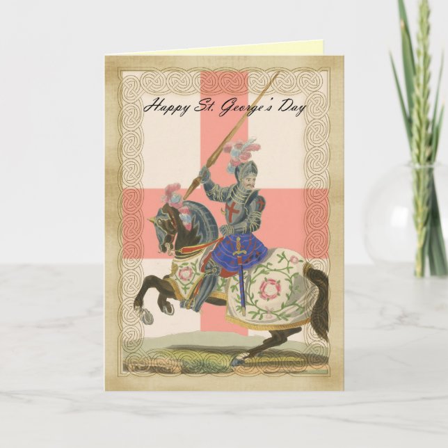 Saint George's Day Card, St. George Carda Karte (Vorderseite)