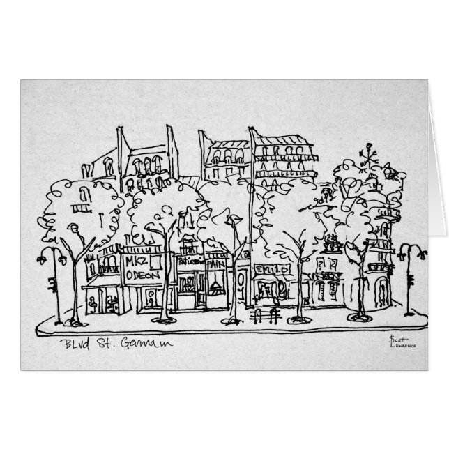 Saint-Germain-des-Pres| Paris, Frankreich (Vorderseite (Horizontal))