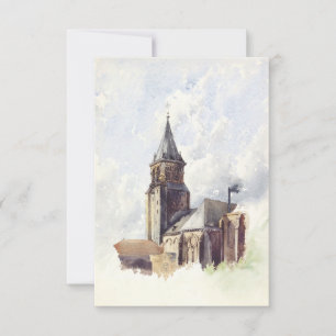 Saint-Germain-des-Prés Paris Kirche Religiöse Kart Dankeskarte