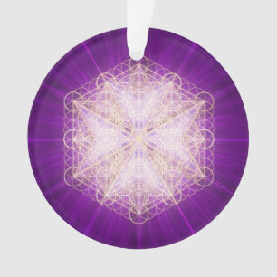 Saint Germain Violette-Flammen-Gebet Acryl Ornament