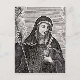 Saint Gertrude, der Mystiker der großen deutschen Postkarte