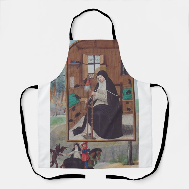 Saint Gertrude Helfta von Simon Bening Schürze (Vorderseite)
