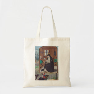 Saint Gertrude Helfta von Simon Bening Tragetasche