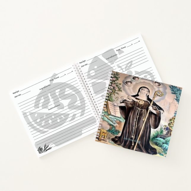 Saint Gertrude the Great Notizbuch (Innenseite)