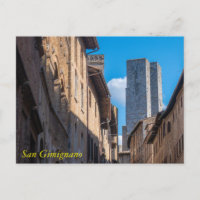 Saint Gimignano Türme, Toskana, Italien Postkarte
