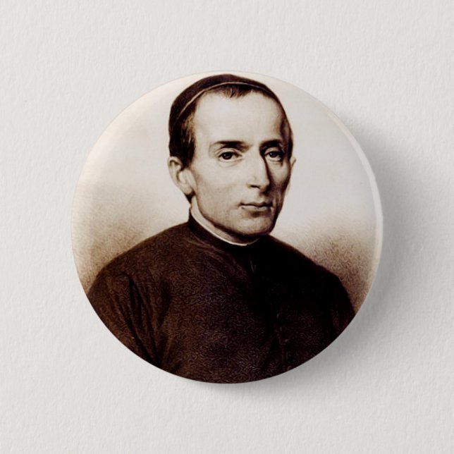Saint Giuseppe Cafasso Franciscan Priest Button (Vorderseite)