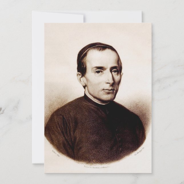 Saint Giuseppe Cafasso Franciscan Priest Einladung (Vorderseite)