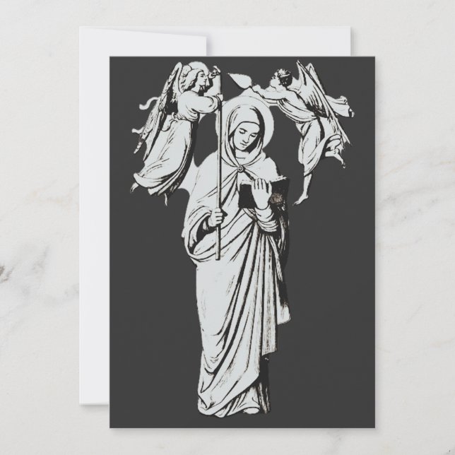 Saint Gudula von Brabant Einladung (Vorderseite)