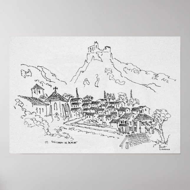 Saint-Guilhem-Le-Desert, Frankreich Poster (Vorne)