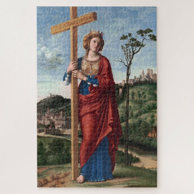 Saint Helena von Cima da Conegliano Puzzle (Vertikal)